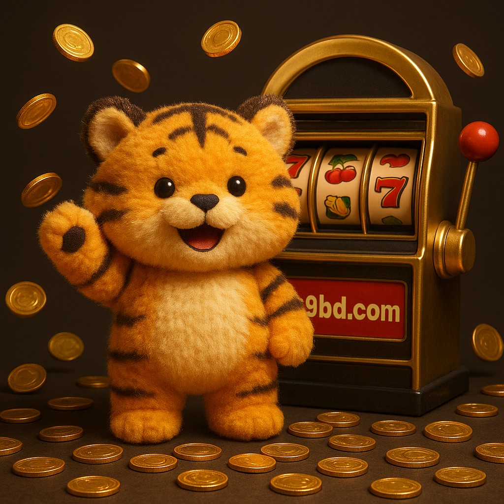 আর্কেড জয়ের খুশিতে ভেসে থাকা একটি বাঘশাবক